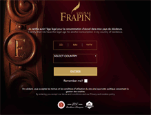 Tablet Screenshot of cognac-frapin.com